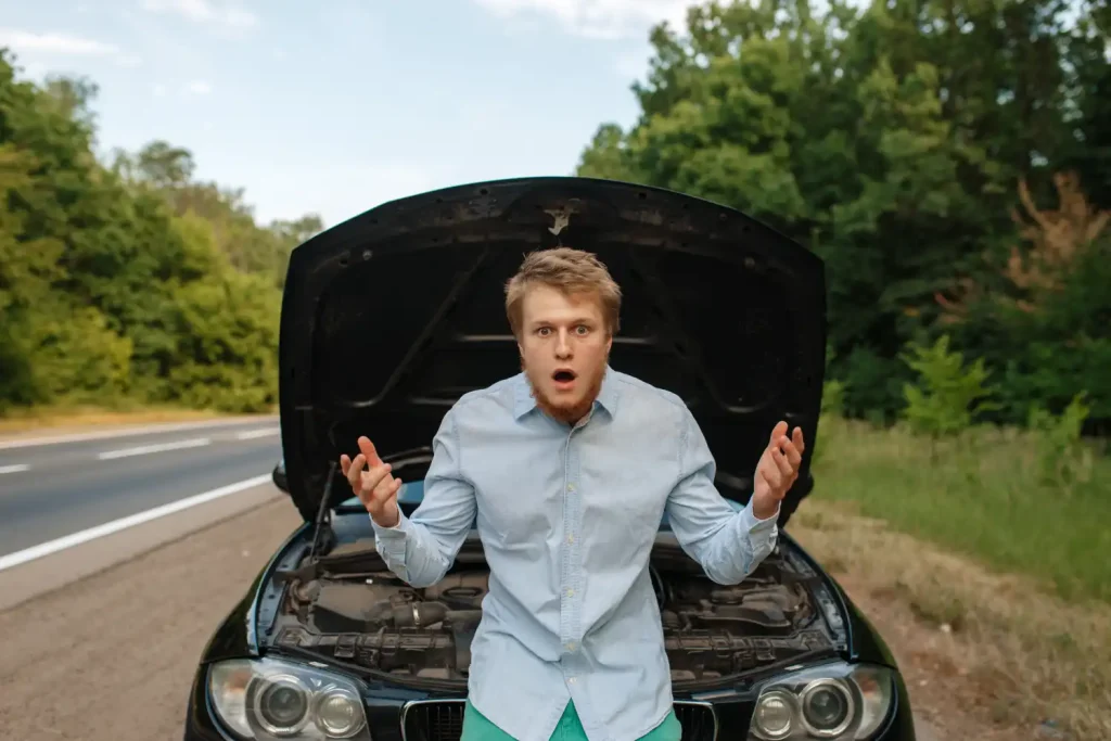 broken down car