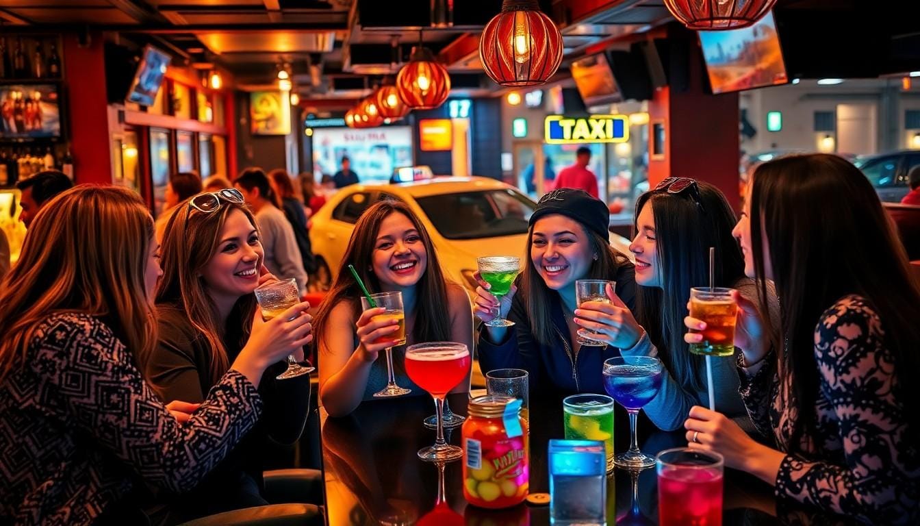 nightlife destinations with taxi service